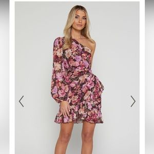 Showpo One-Shoulder Floral Dress
